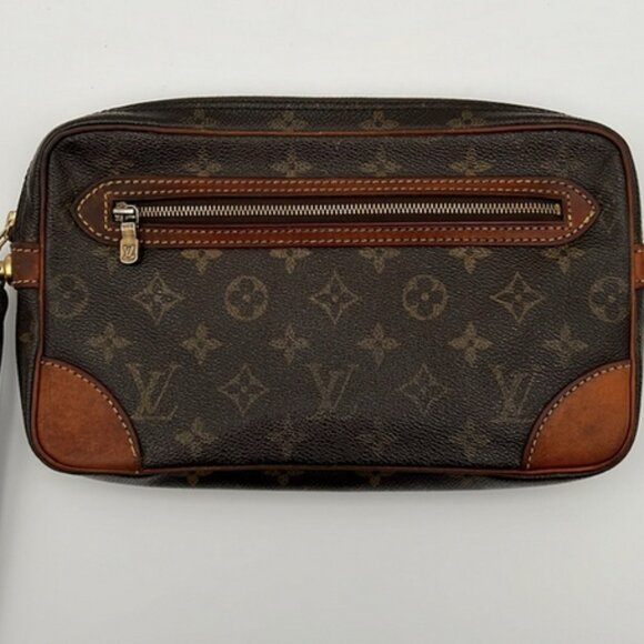 Louis Vuitton Monogram Marly Dragonne GM Wristlet Clutch Vintage - Picture 2 of 10